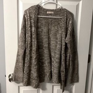 Pink . Rose Brown Long Sleeve Cardigan Size Small